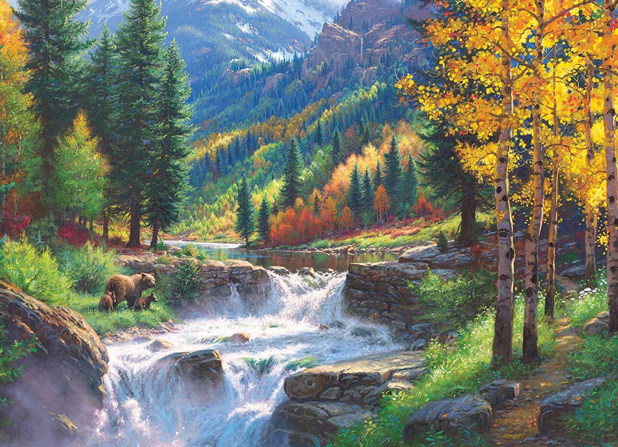 Bear Falls 500-Piece Cobble Hill Puzzle