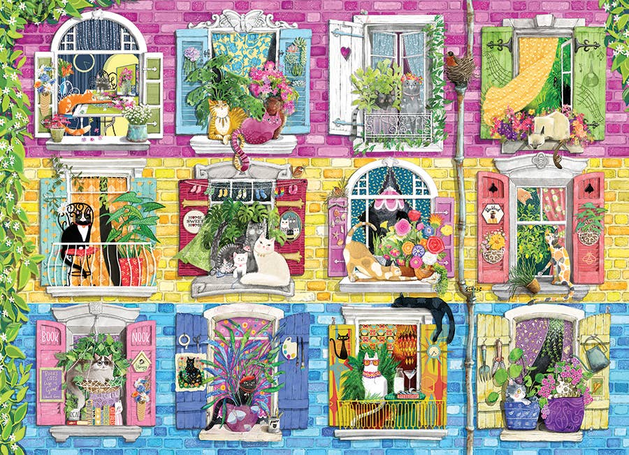 Living With Catitude 500-Piece Cobble Hill Puzzle