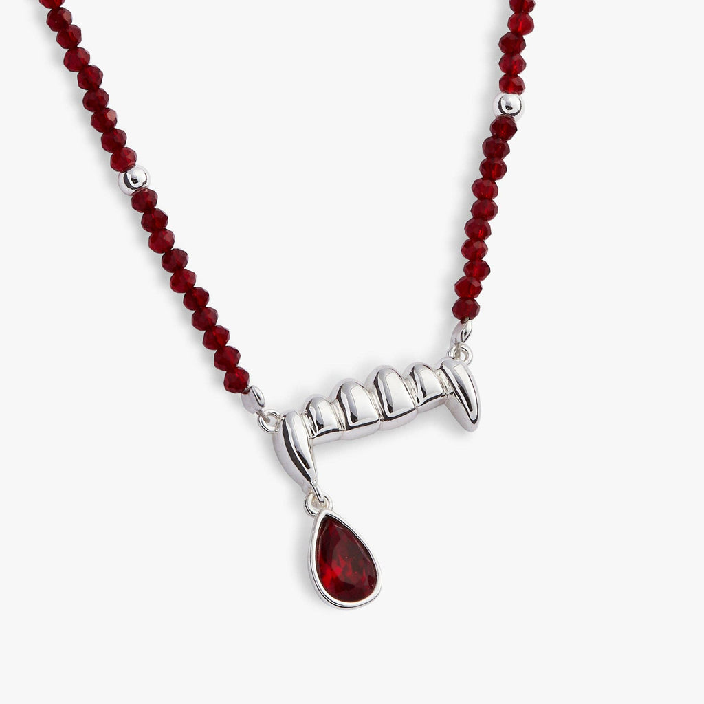 Vampire Teeth Fangs Pendant: Gold