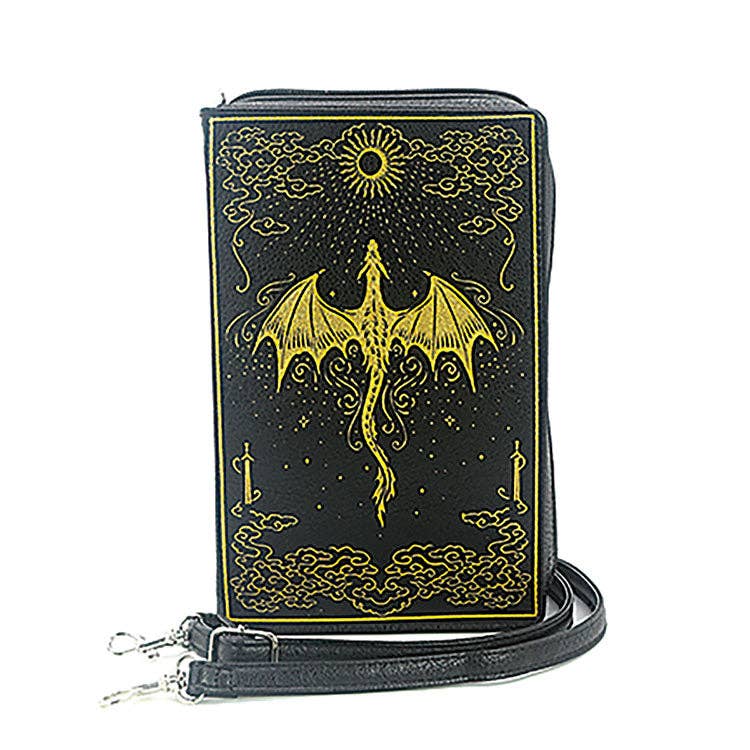 ROMANTASY DRAGON BOOK CLUTCH BAG