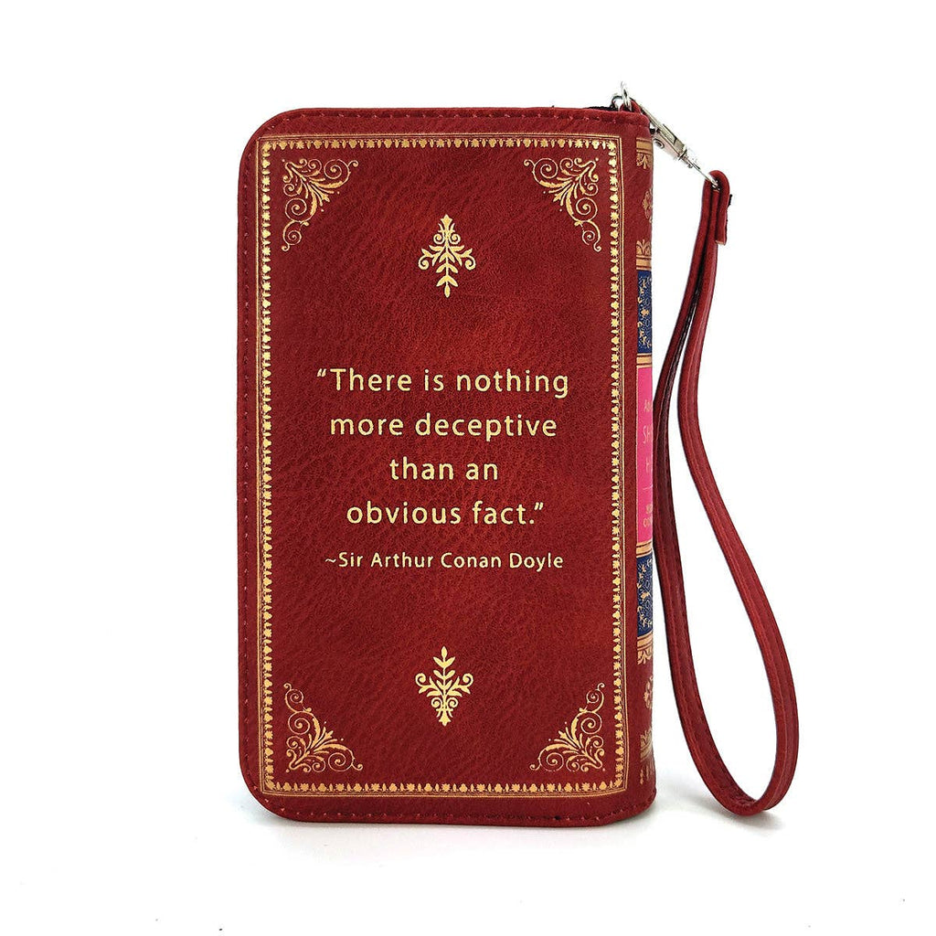 Sherlock Holmes Book Wallet In Vinyl: RED