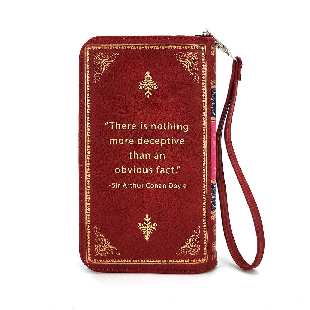 Sherlock Holmes Book Wallet In Vinyl: RED