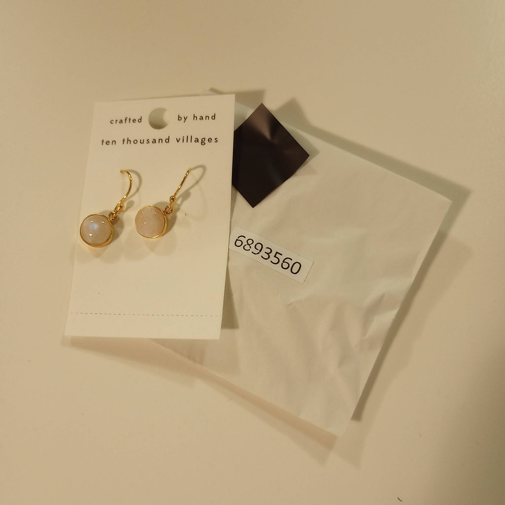 Moonstone Dew Drop Earrings