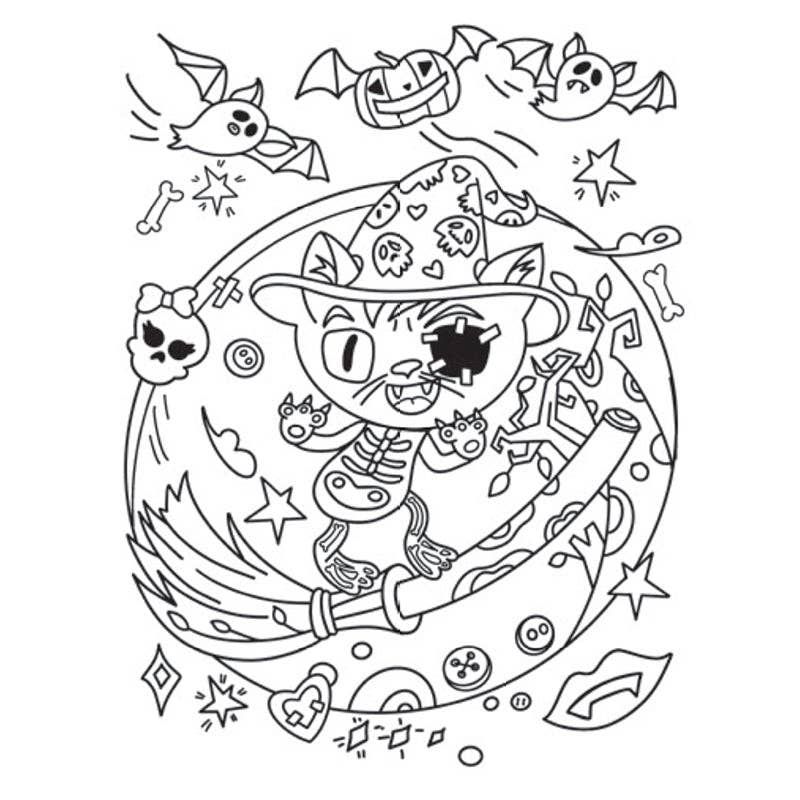 Creative Coloring: Spooky Mini-Coloring Kit