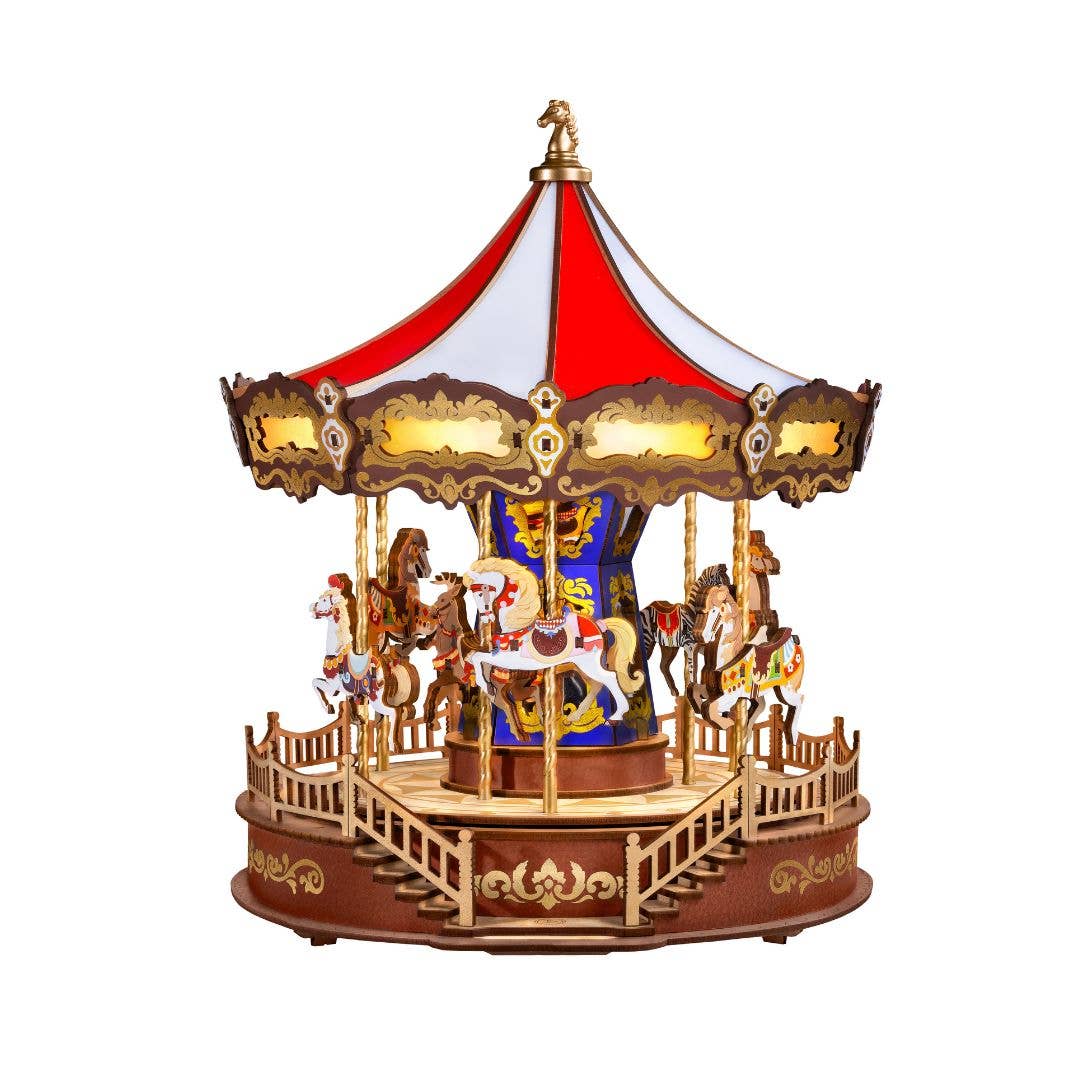 3D Wooden Puzzle: Classic Carousel