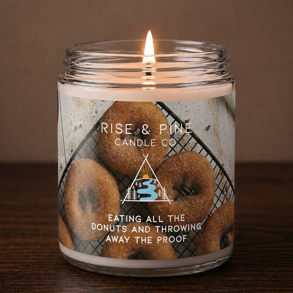 Cinnamon Sugar Donuts Soy Wax Candle -9oz