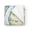 Michigan Map Blanket – Berber & Micro Fleece Throw