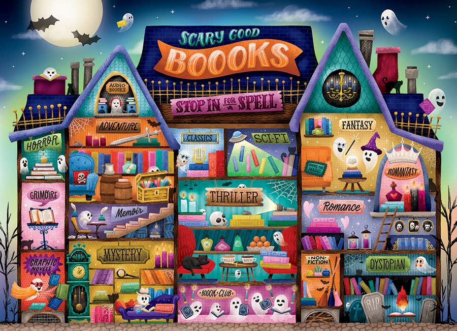 Scary Good Books 500-Piece Cobble Hill Puzzle