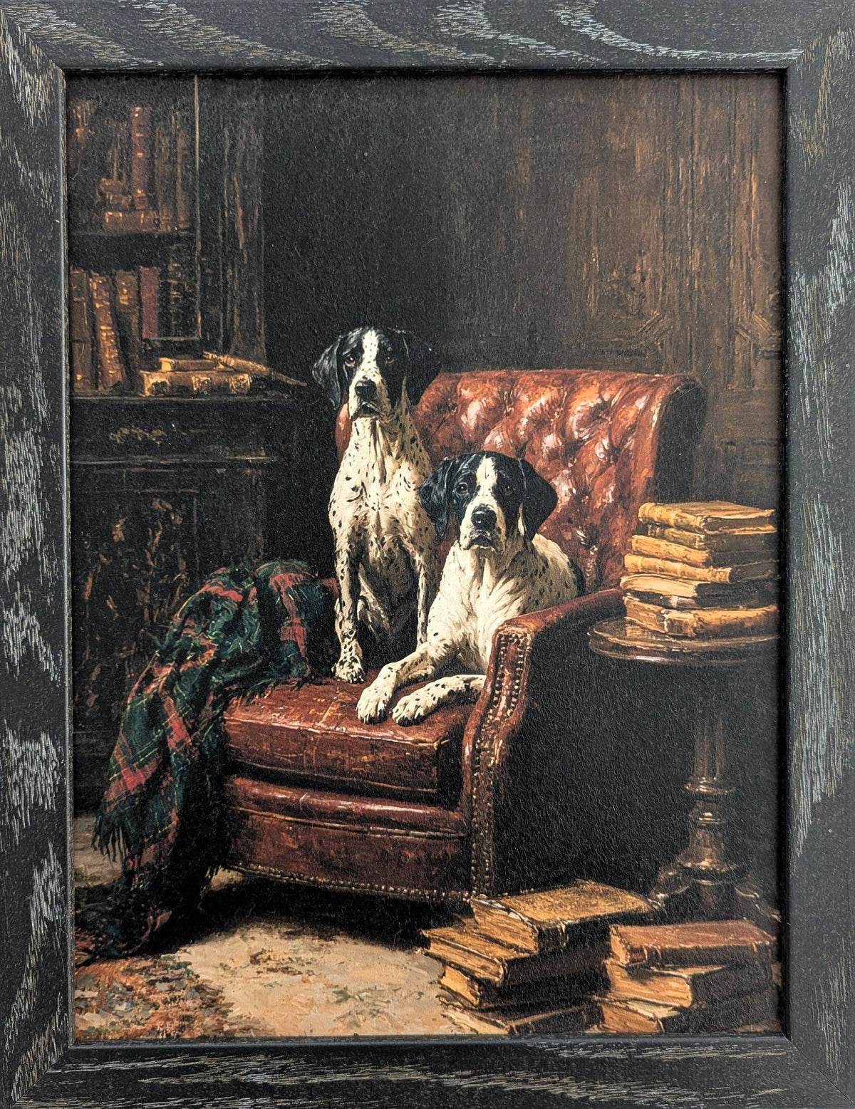 Dogs in the Study – Vintage Wall Art: P3 / 10" x 12"