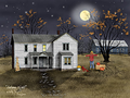 Autumn Night - Fall Wall Art: Barnwood / 15" x 19"