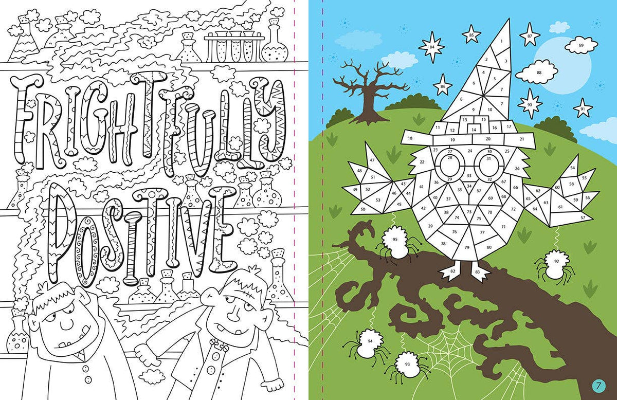 Mindful Sticker By Number: Halloween