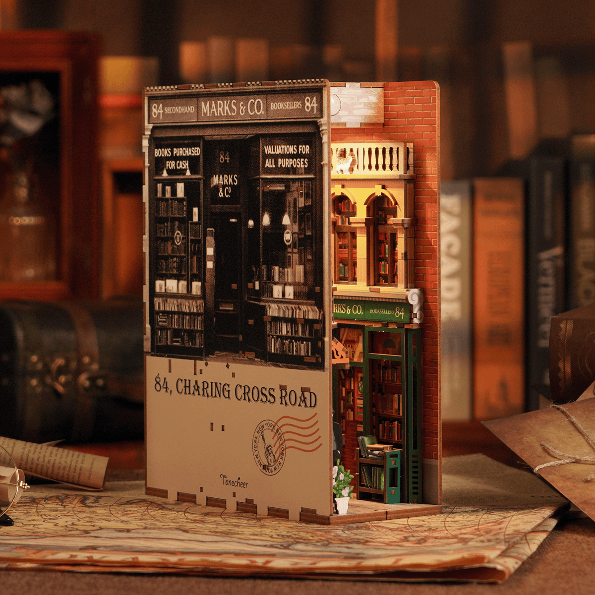 DIY Book Nook Kit: 84 Charing Cross Road