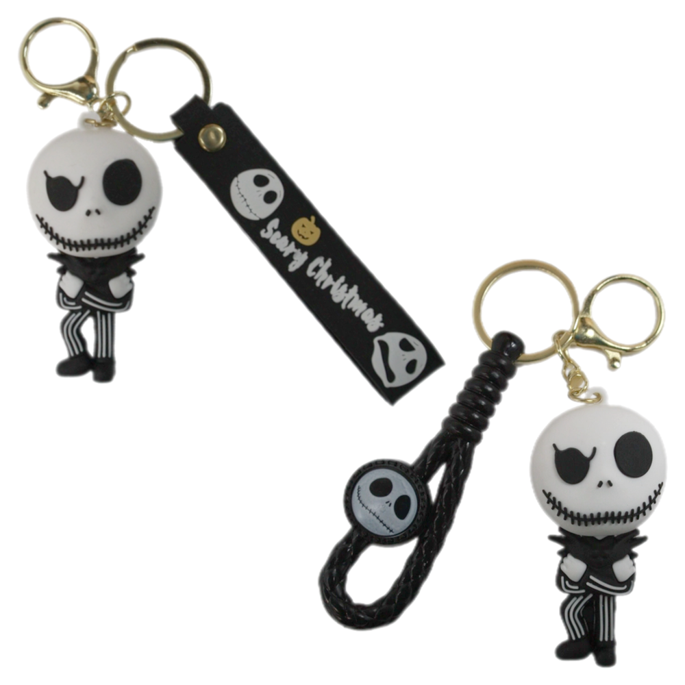 Keychain - Jack Skeleton Spooky Cute Christmas Halloween