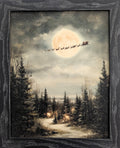 Moonlight Flight – Vintage Christmas Wall Art: P11 / 13" x 16"