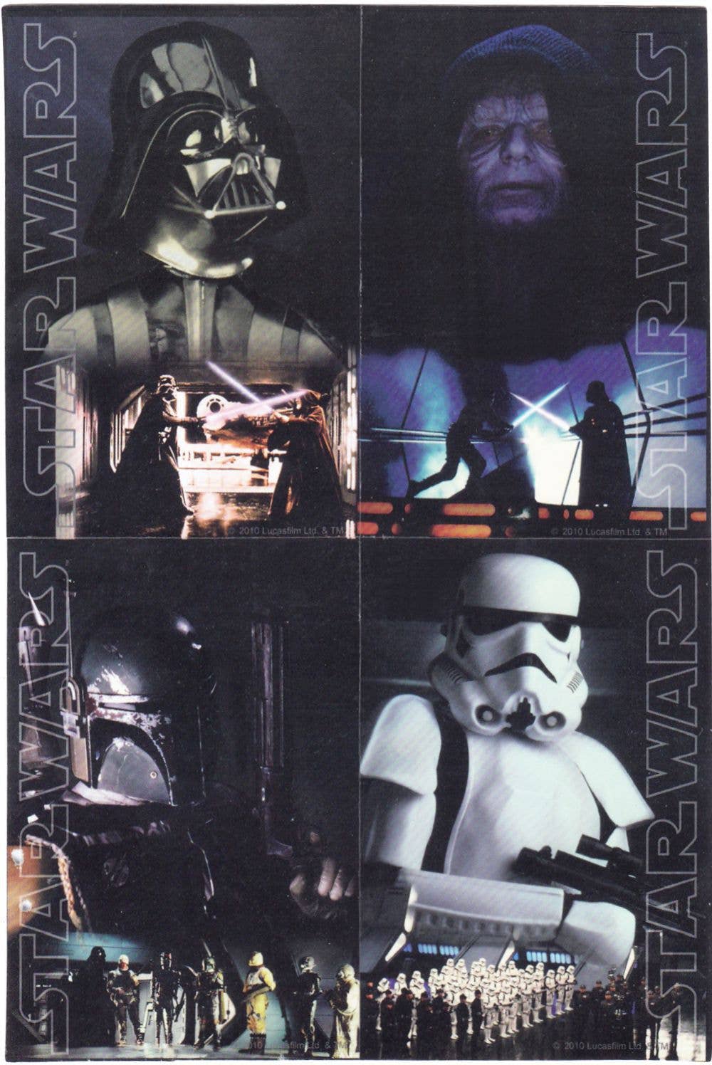 Sticker - Star Wars - Dark Side - Set Of Four