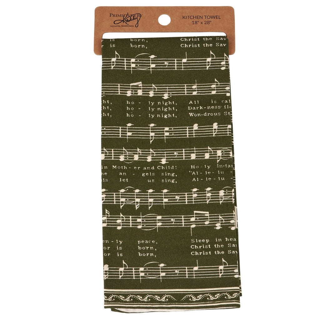 Silent Night Kitchen Towel