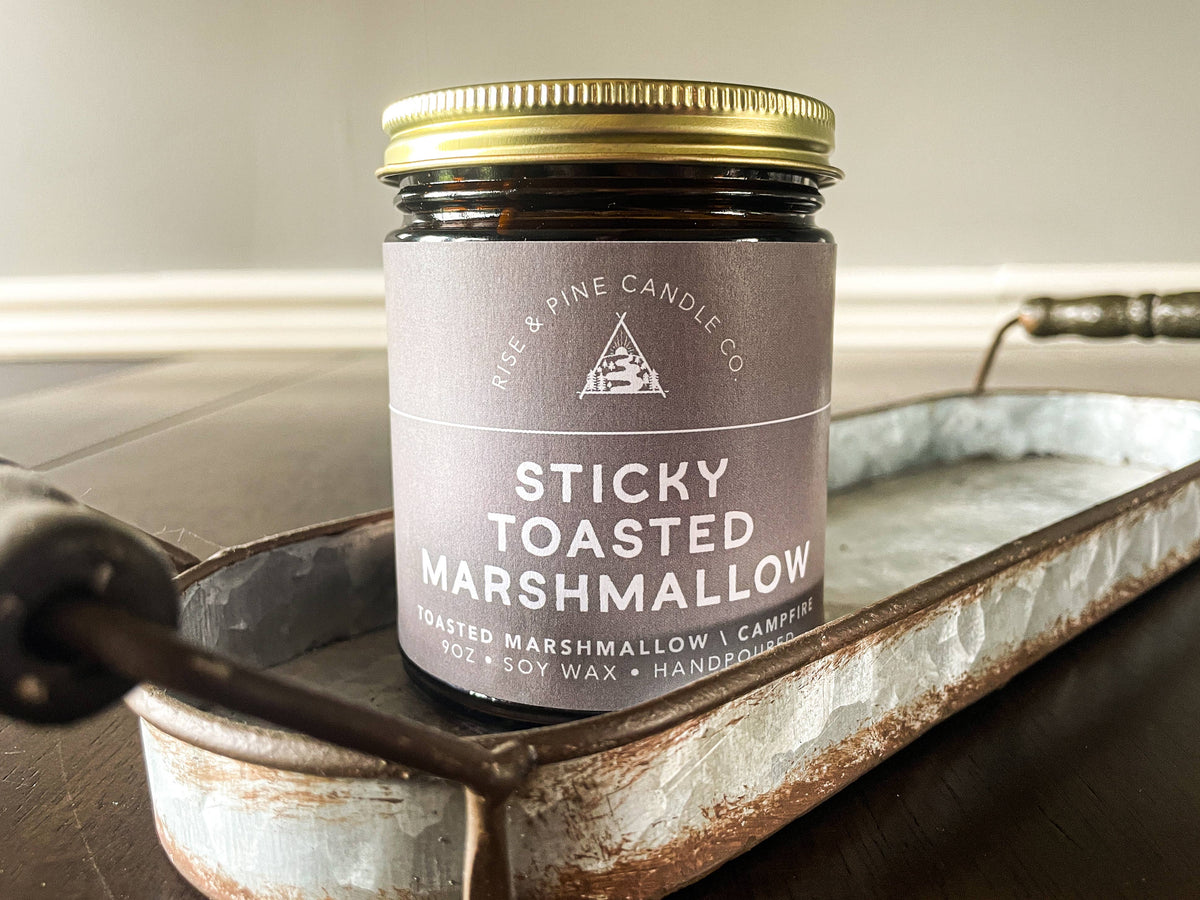 Campfire Marshmallow Soy Wax Candle - 9oz