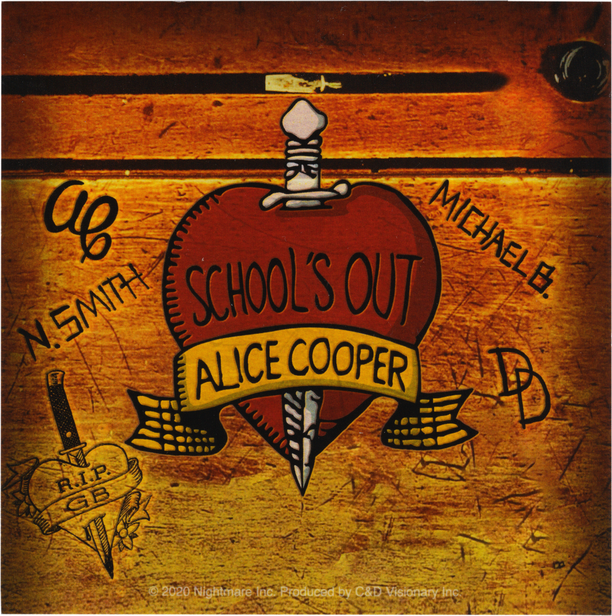 Sticker - Cooper, Alice - School's Out Logo