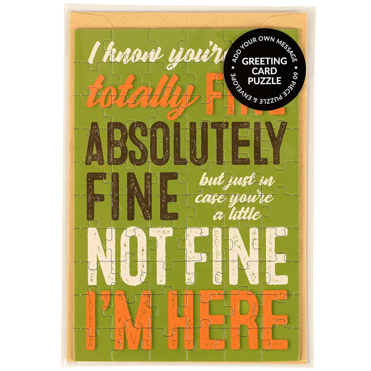 You're Fine Puzzle Card