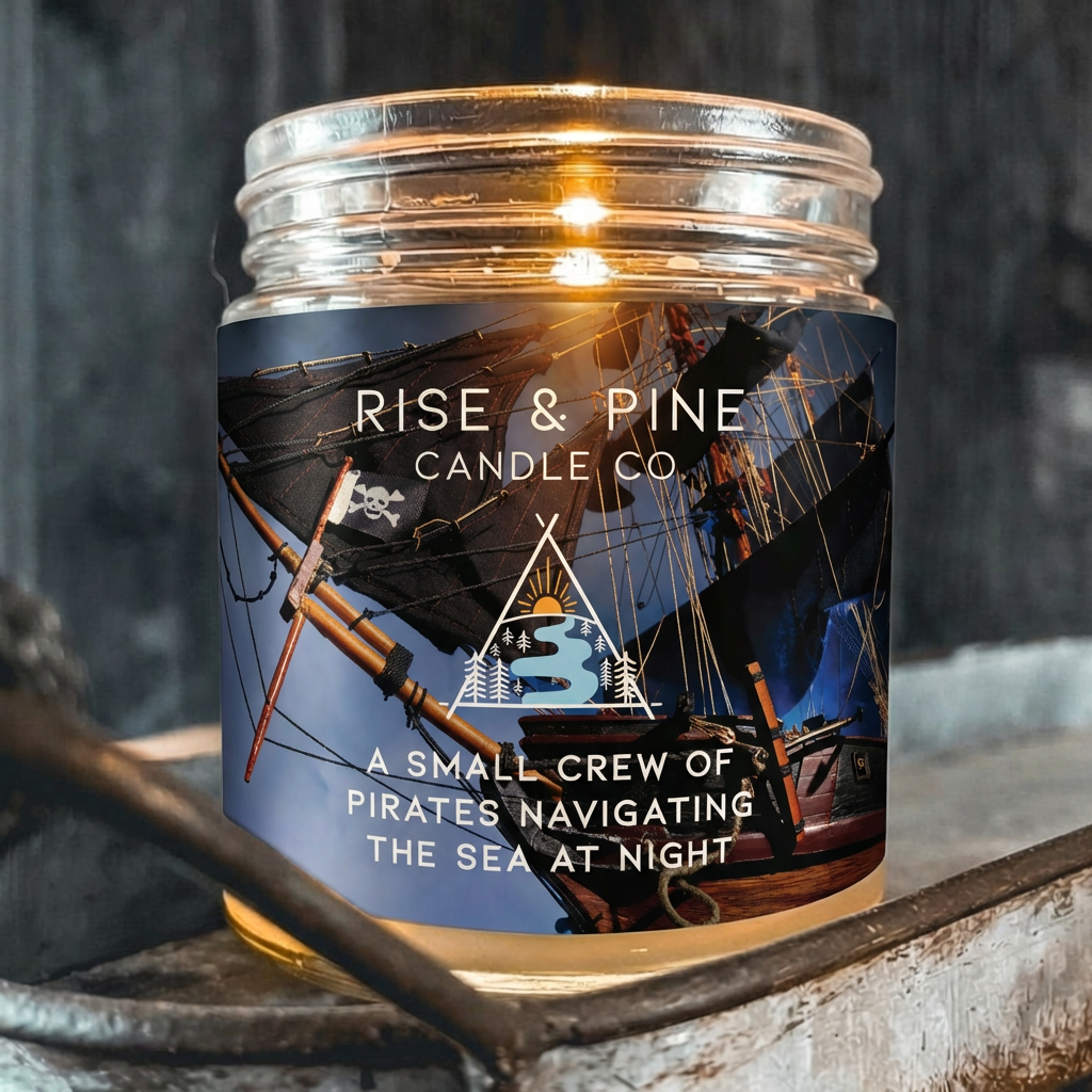 Sea Salt & Dark Musk Soy Wax Candle - 9oz