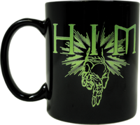 Coffee Cup - HIM - Green Zombie Hand With Logo