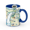Michigan State Map Mug – 16 oz Ceramic (Blue)