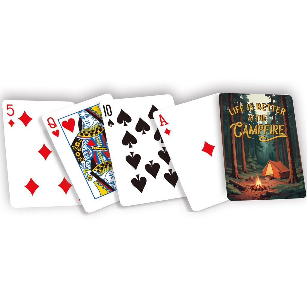 Life Is Better At The Campfire Playing Cards