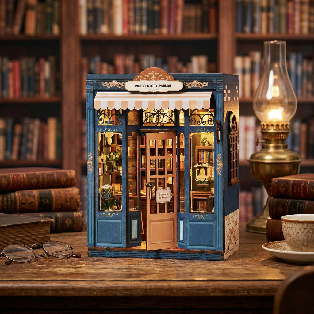 DIY Book Nook Kit: Indigo Story Parlor