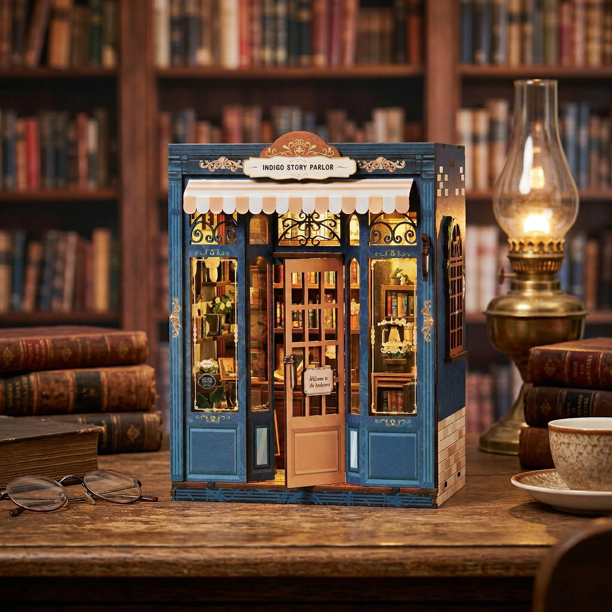 DIY Book Nook Kit: Indigo Story Parlor