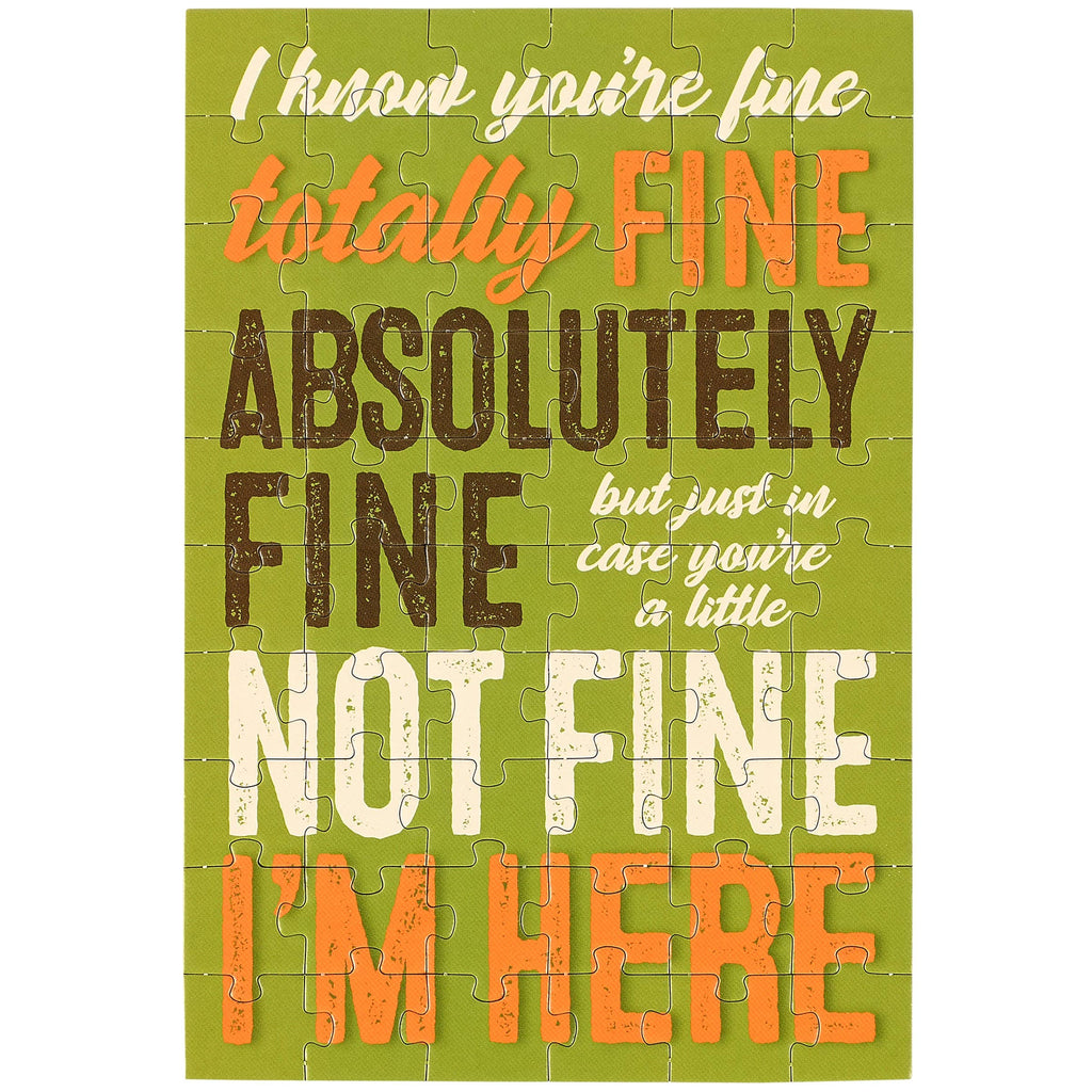 You're Fine Puzzle Card