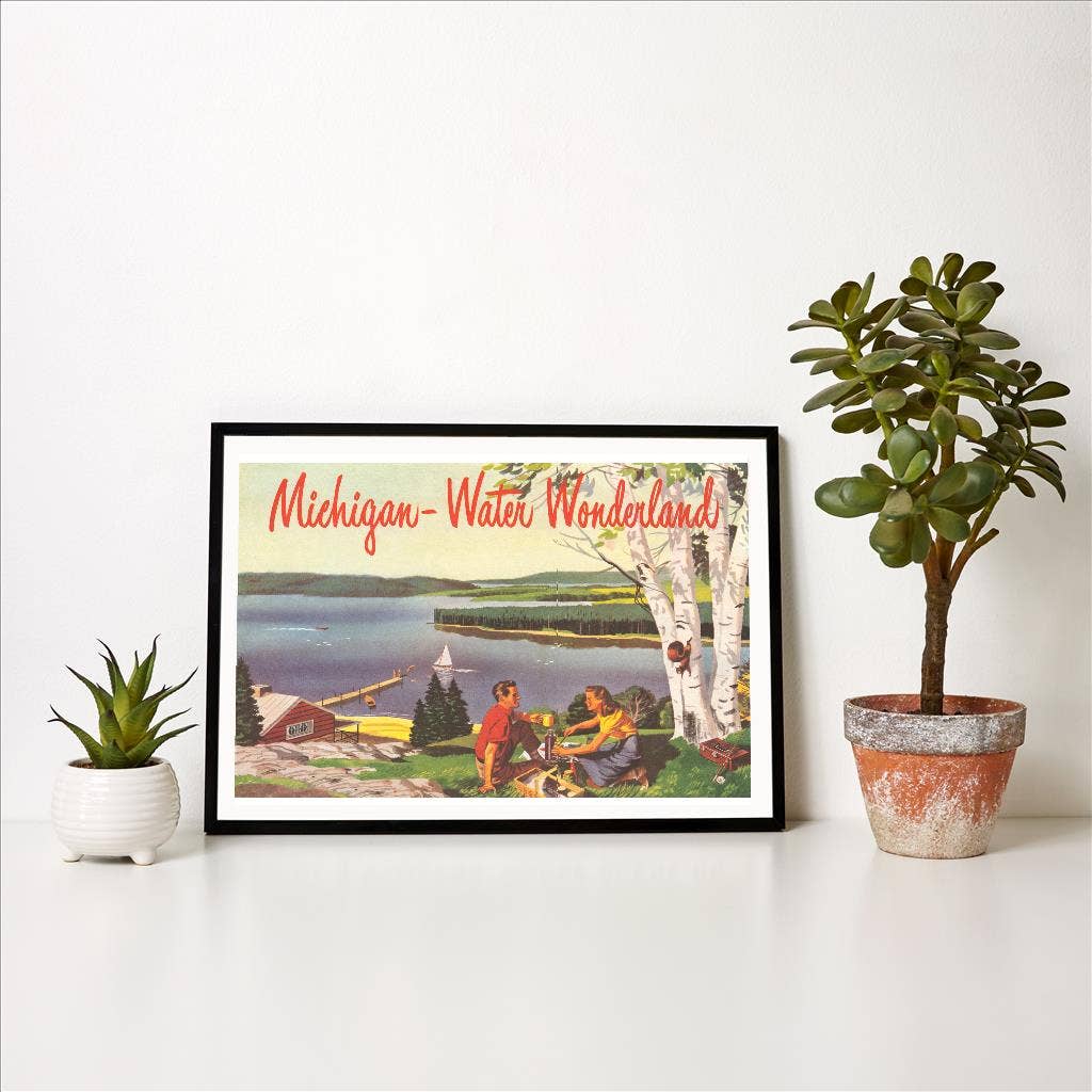 Art Print MI-581 Michigan, Water Wonderland