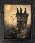 3 Witches in Tower - Fall Wall Art: P27 / 10" x 12"