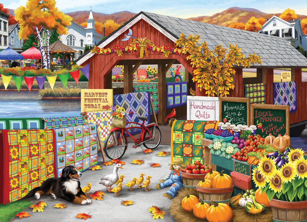 Harvest Festival 500-Piece Cobble Hill Puzzle