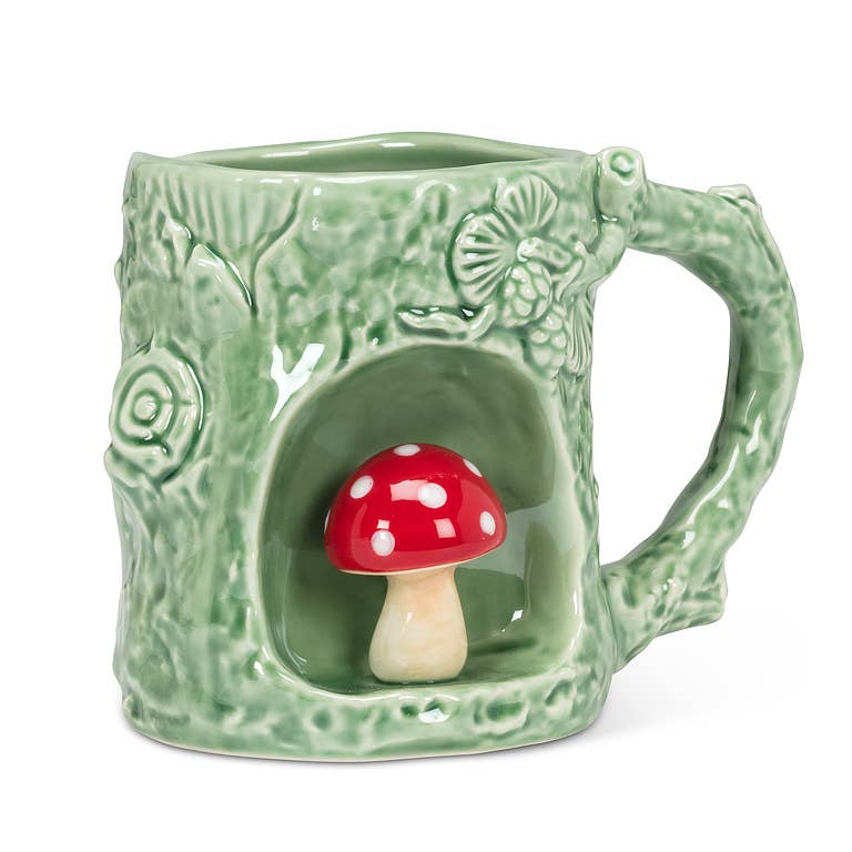 Nature Inspired Mug with Alcove-4"H(11oz): Mushroom