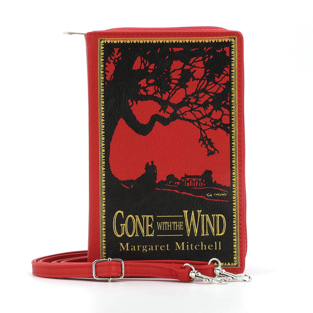Gone with the Wind Book Clutch Bag in Vinyl: Red