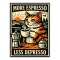More Espresso, Less Depresso Sticker: Default