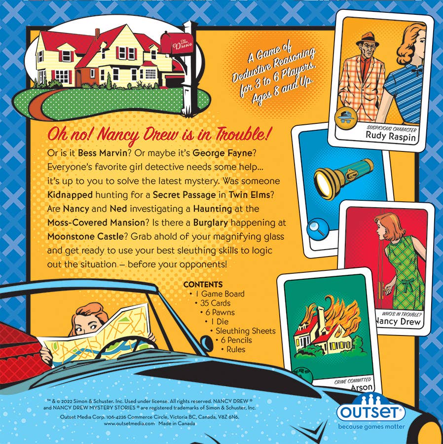 Nancy Drew Mysteries Board Game– Test Your Sleuthing Skills!