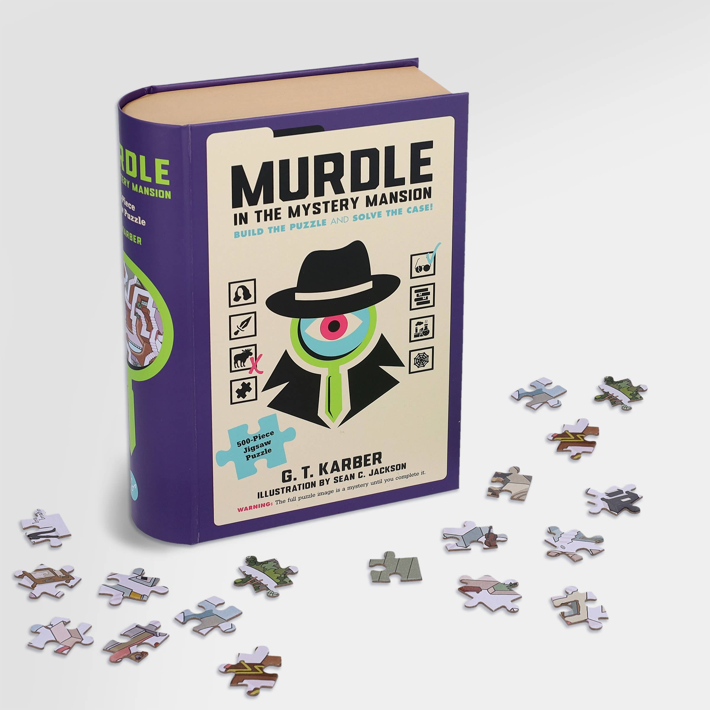Murdle in the Mystery Mansion 500-Piece Jigsaw Puzzle