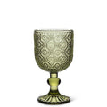 Daisy White Wine Glass-Olive-5.5"H(10oz)