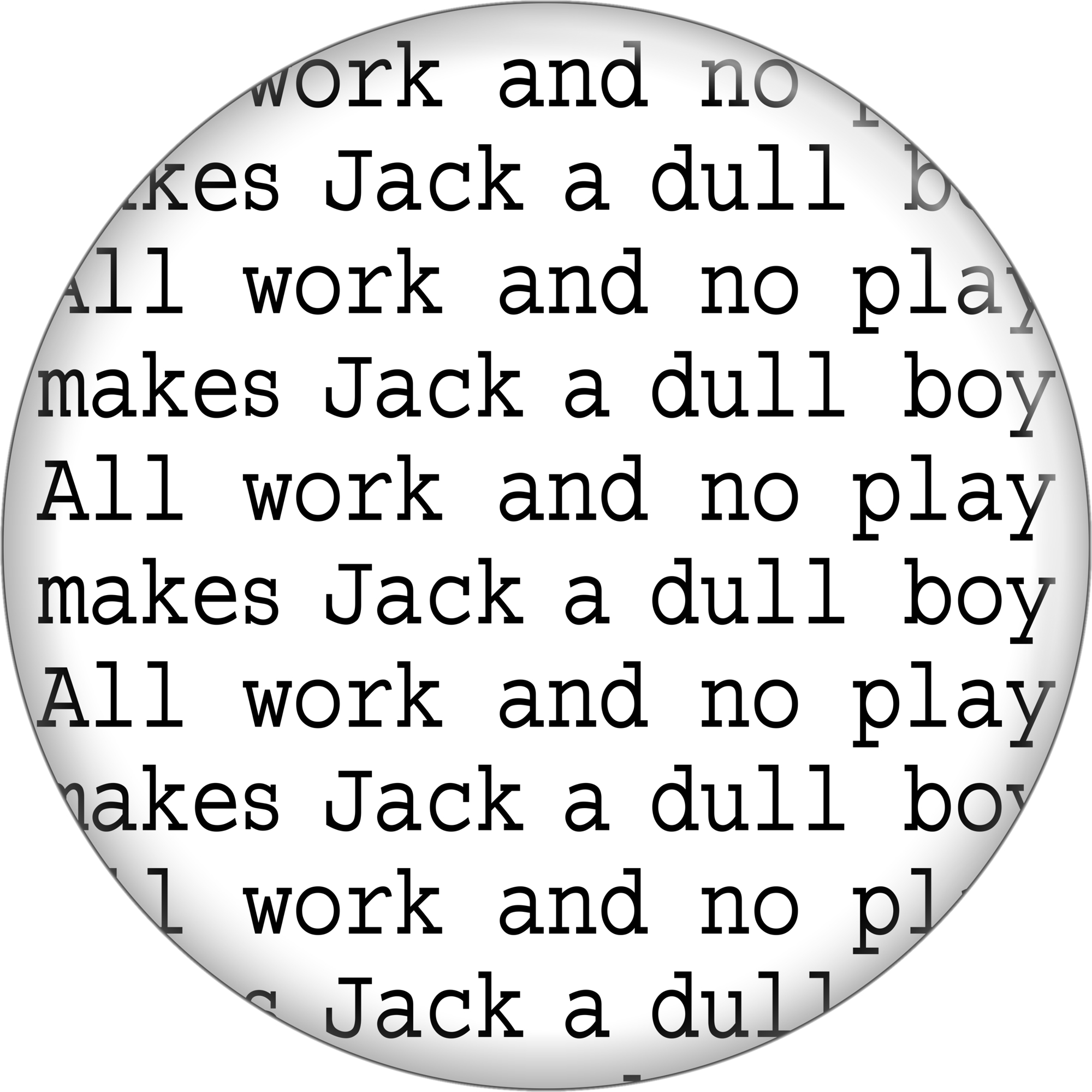 Magnet - All Work And No Play Makes Jack A Dull Boy Shining