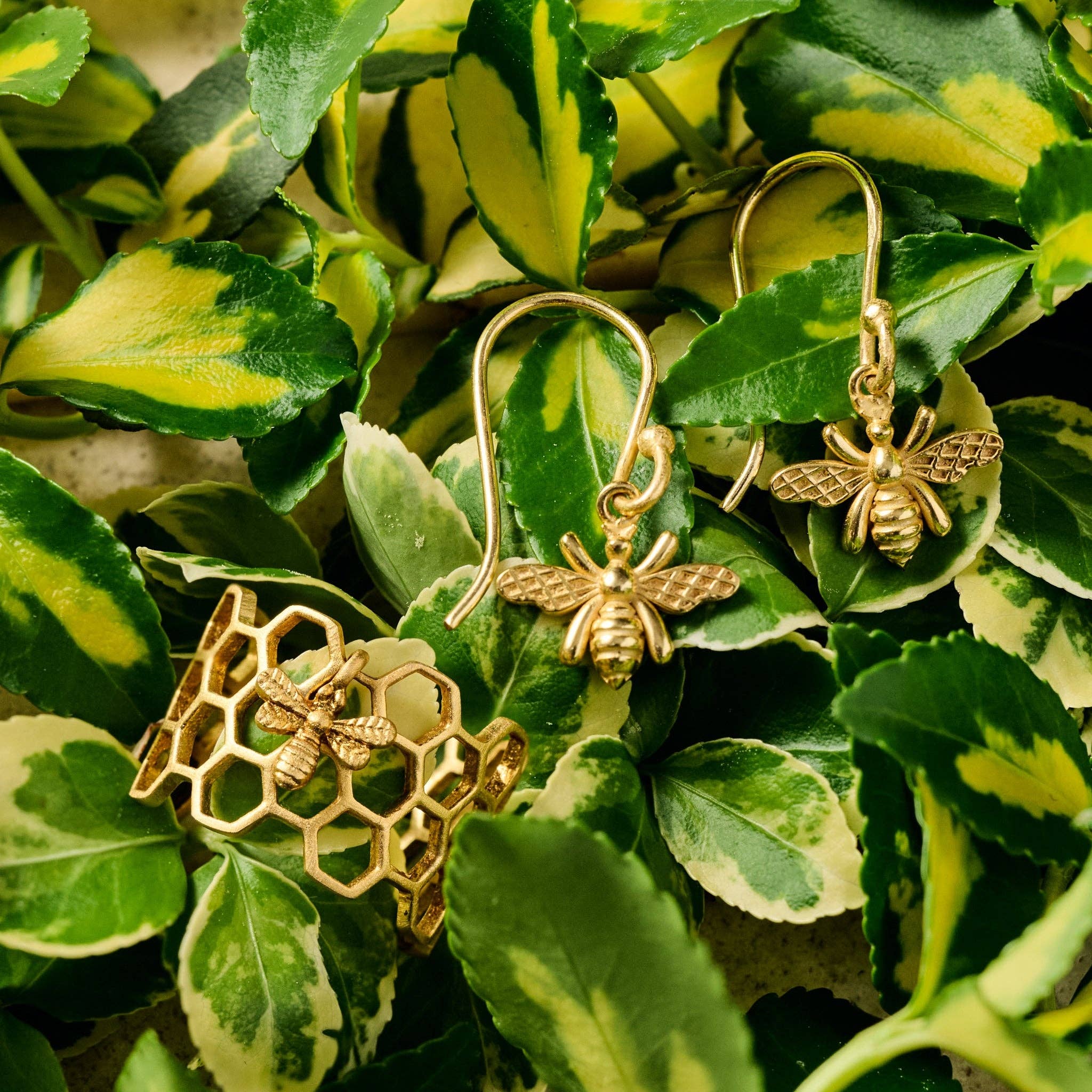 Bee Charmed Dangle Earrings