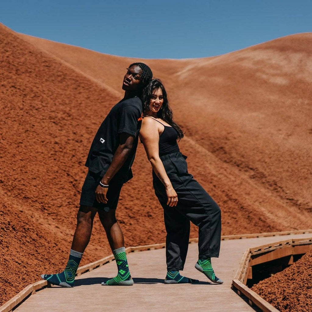 Crew Performance Wool Socks - Lime | Eco-Friendy Athletic : Small/Medium (Women 5-10 / Men 4-8)