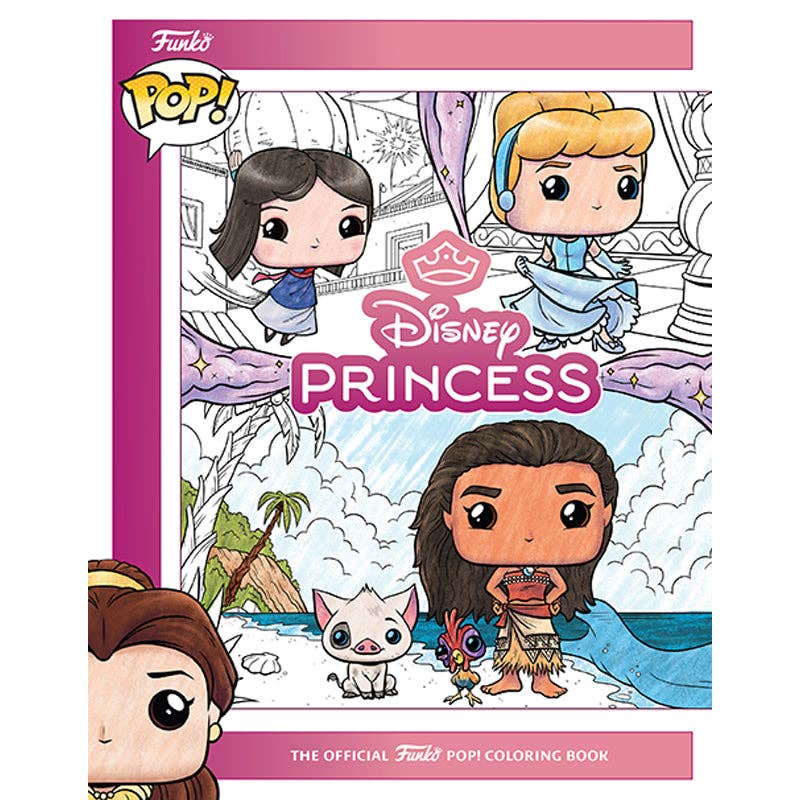 Disney Princess: The Official Funko POP! Coloring Book - NEW