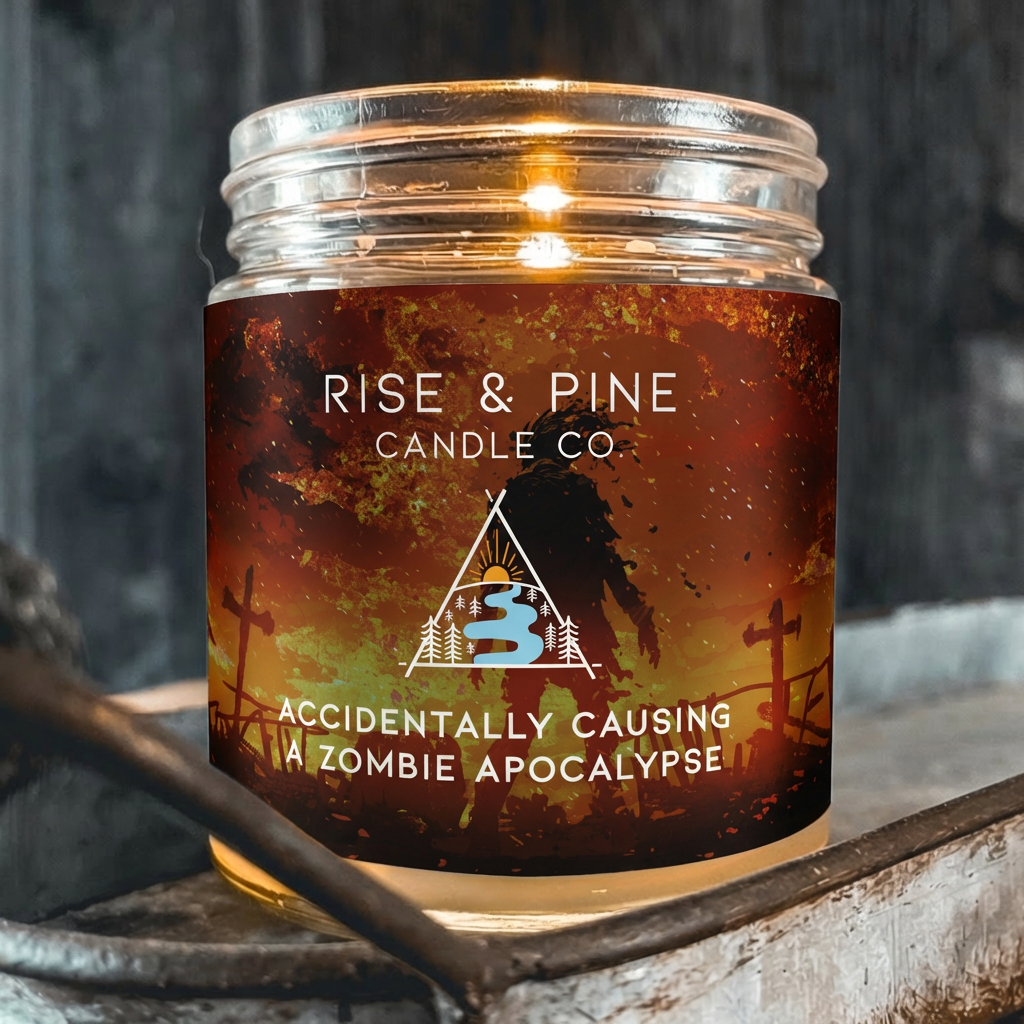 Zombie Bonfire Soy Wax Candle - 9oz