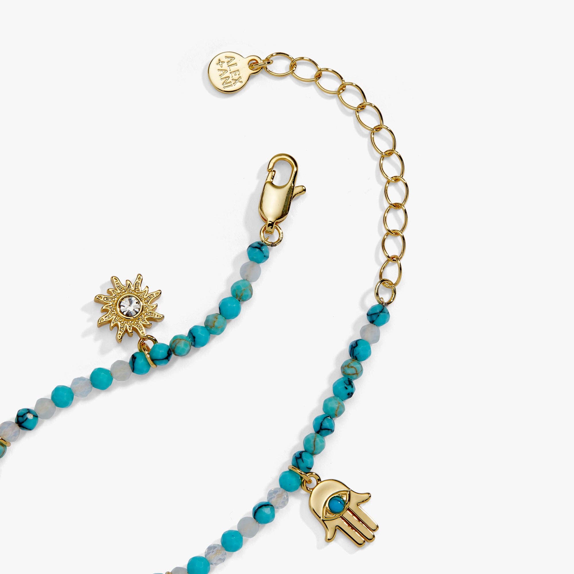 Healing Stone Charm Bracelet: Gold