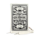 Grimoire Book Clutch Bag in Vinyl: BEIGE