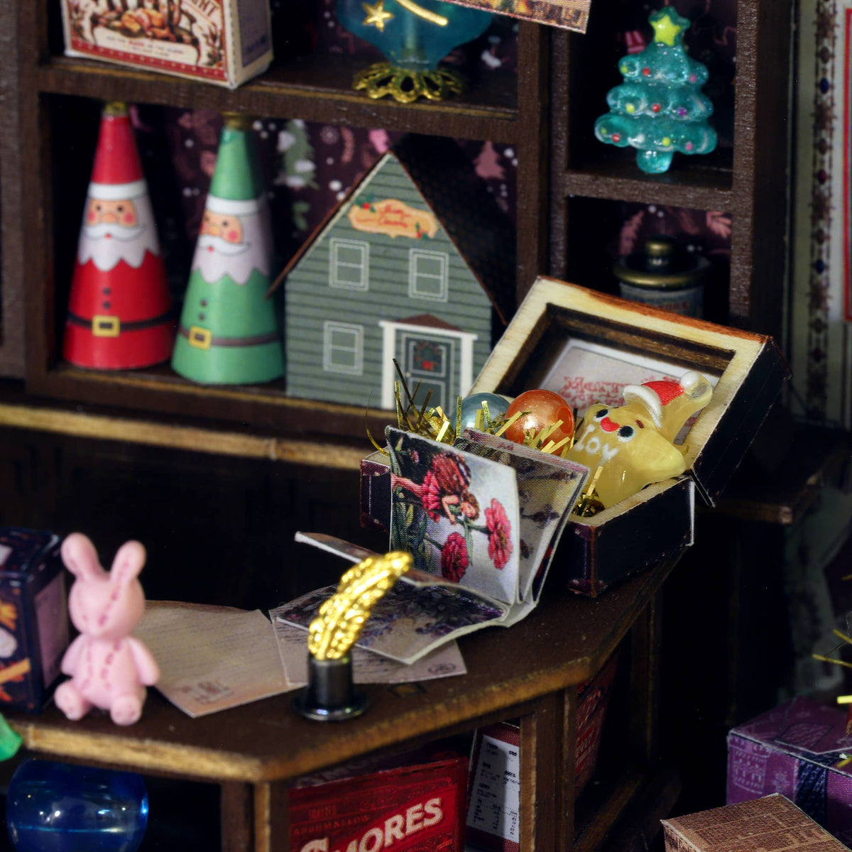 DIY Miniature House Kit: Christmas Wonderland