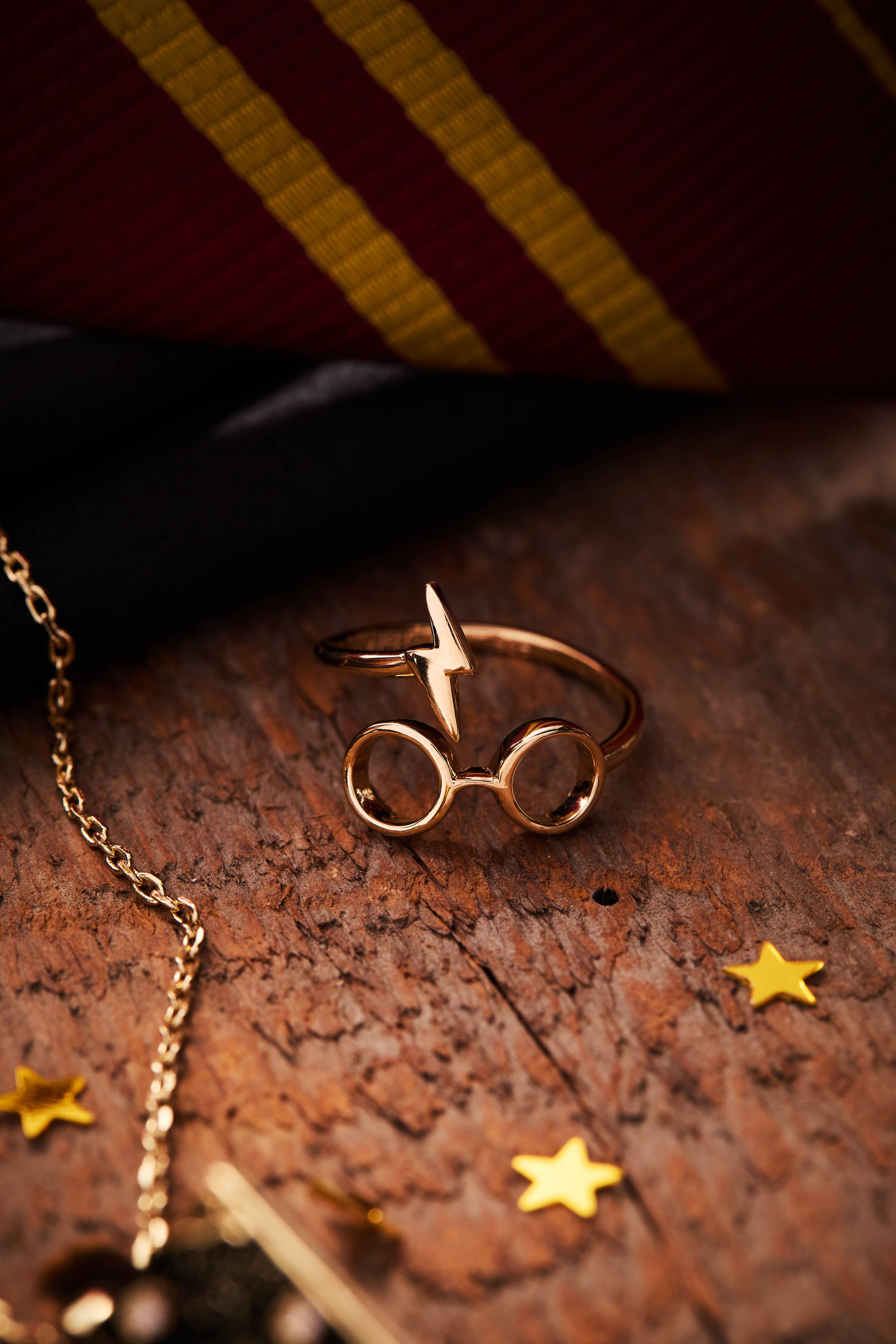 Harry Potter™ Glasses + Scar Ring Wrap: Sterling Silver