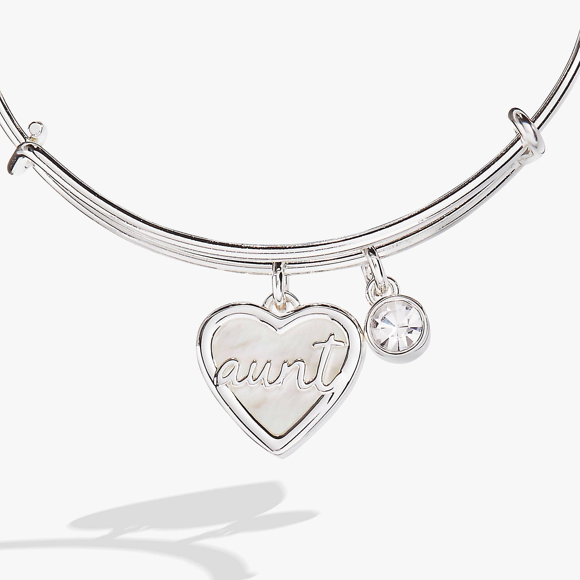Aunt Mother of Pearl Bangle: Gold