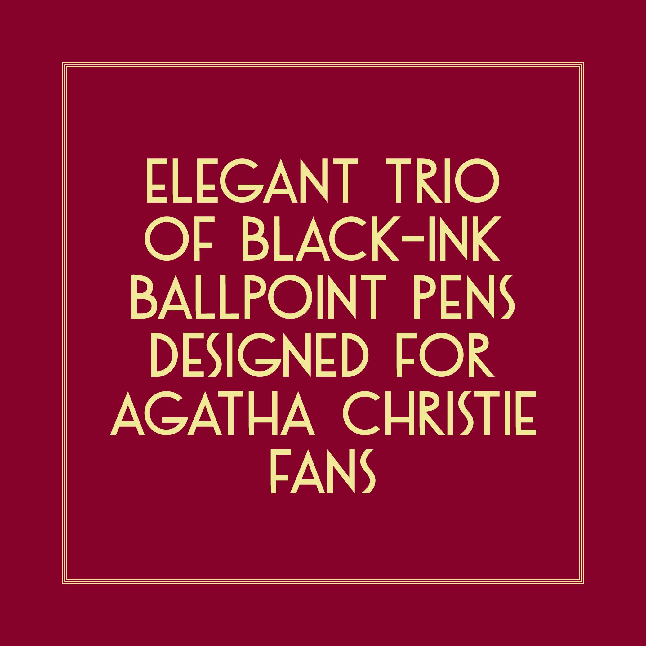 Agatha Christie Pen Set
